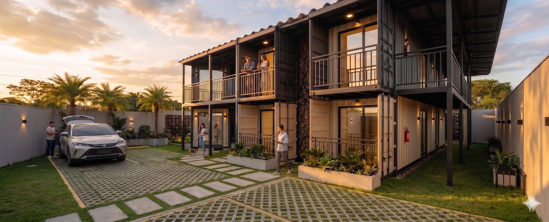 Residencial modular em containers da Avalon Modular